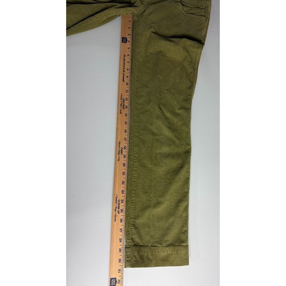 Louie Women's Straight Leg Corduroy Pants Green Size 6 - Picture 10 of 12